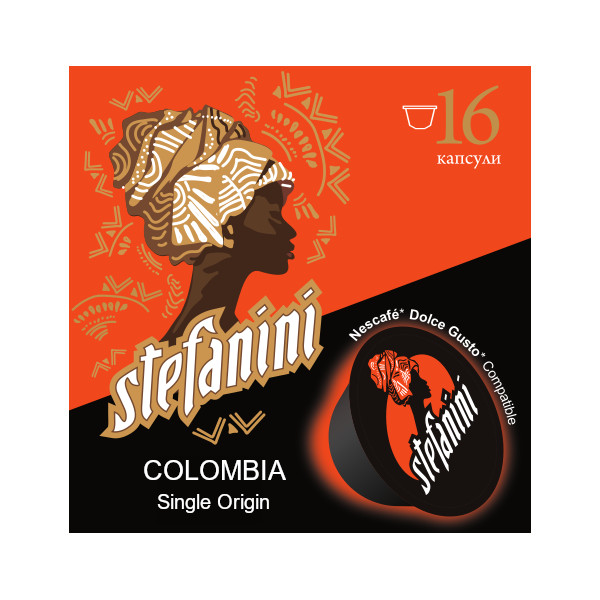 Stefanini Colombia Single Origin, капсули за Долче Густо x16